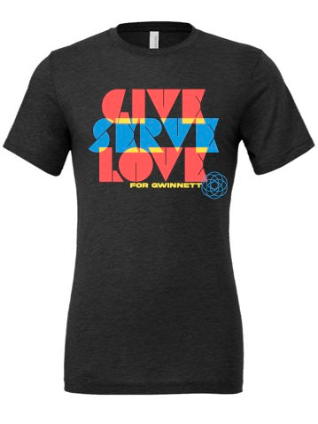 Be Rich "Give Serve Love" Adult T-shirt